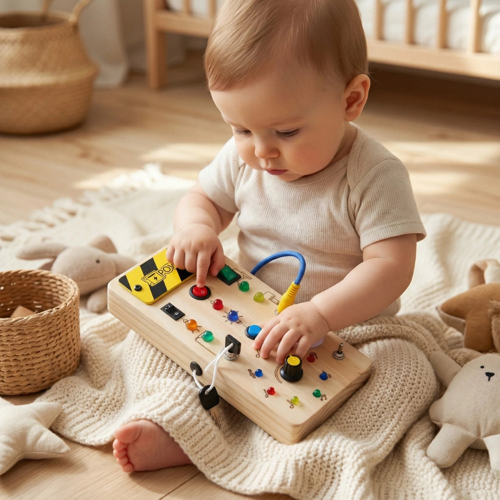 Tavola delle attività Montessori in legno